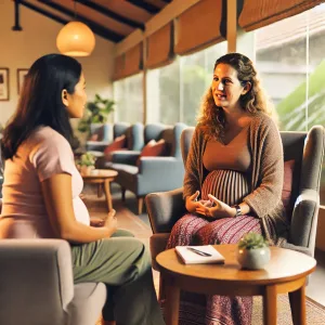 Supportive doula conversation